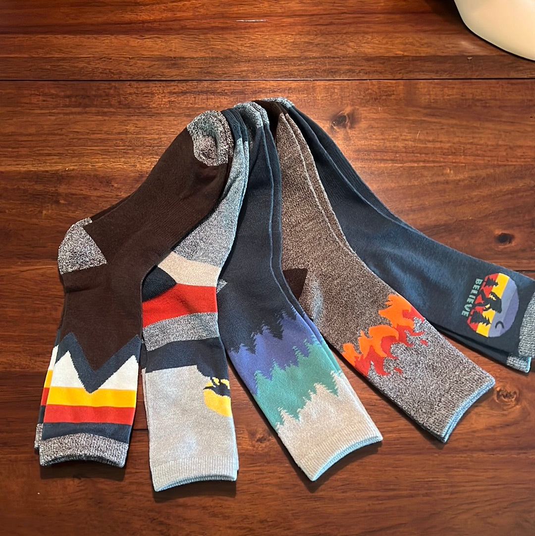 Cush Men’s 5PK Nature Crews