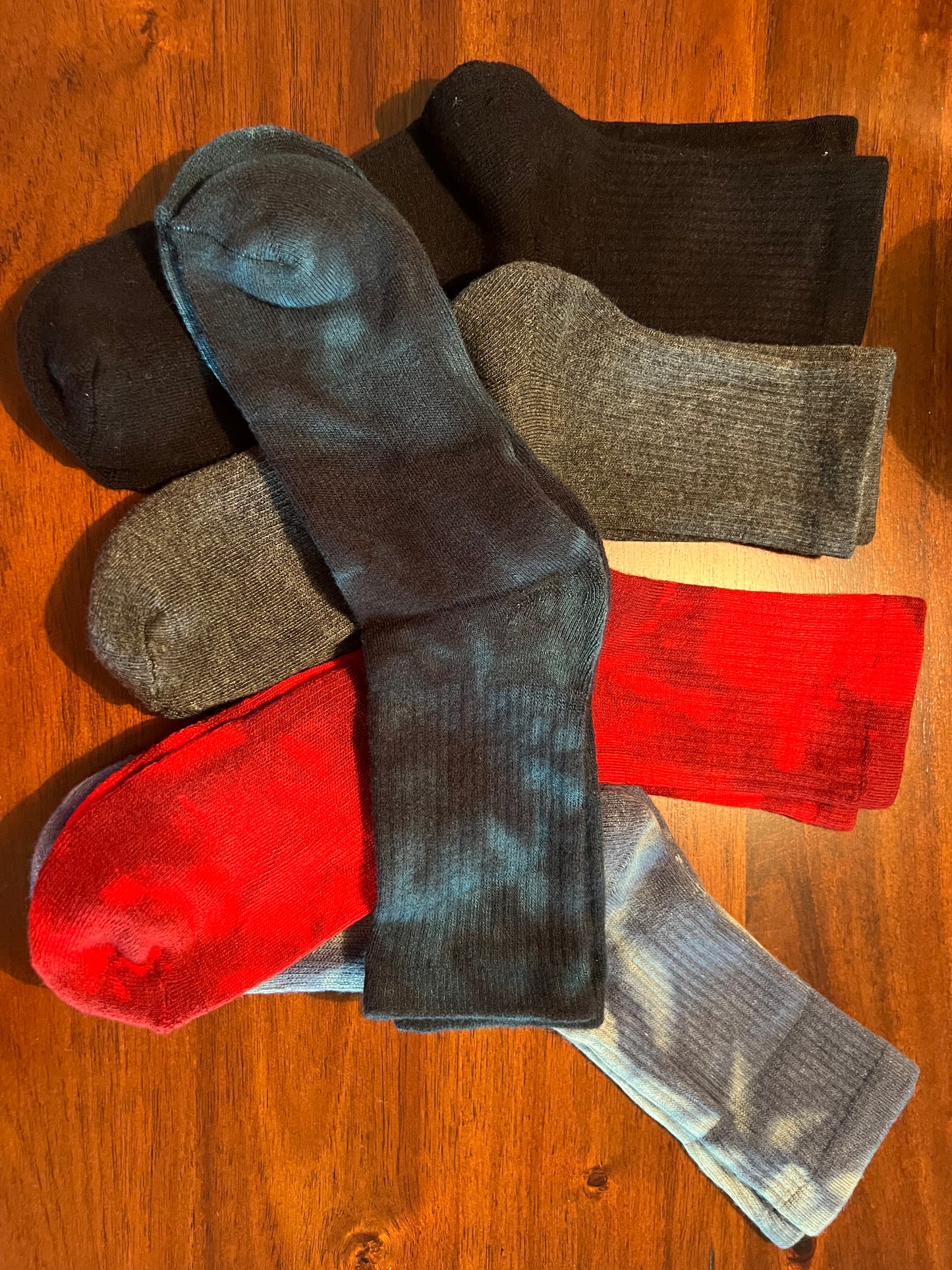 Cush Men’s 5PK Tie Dye Half Crews